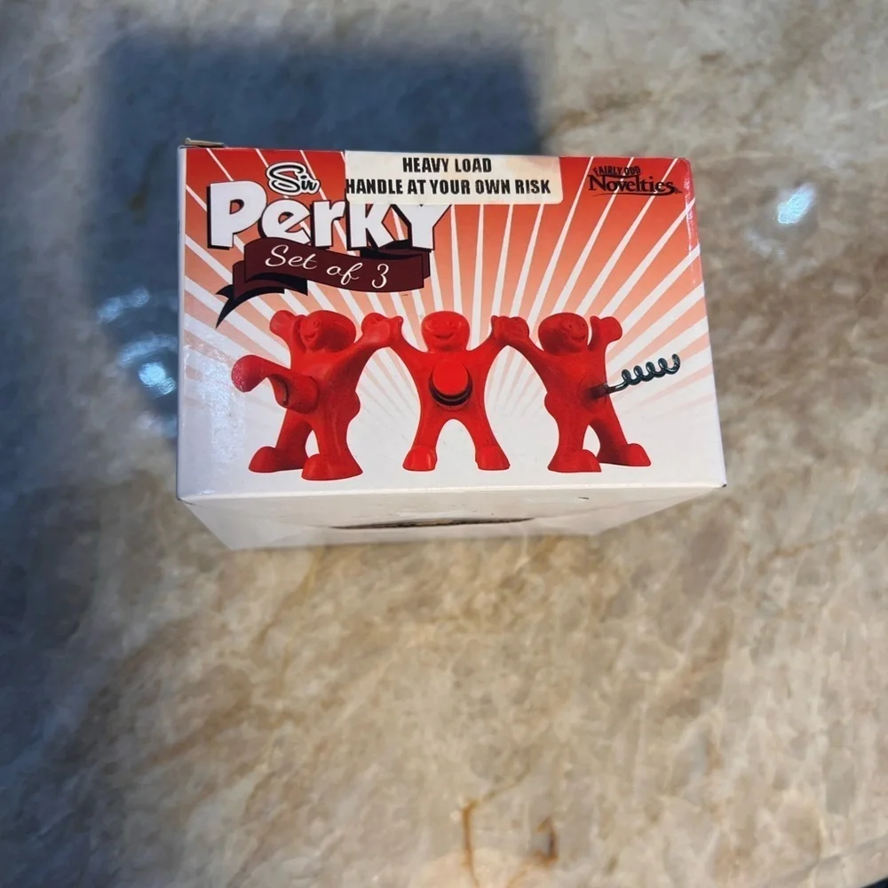 Gag gift Perky Set of 3 - Red adult novelty bar ware tools